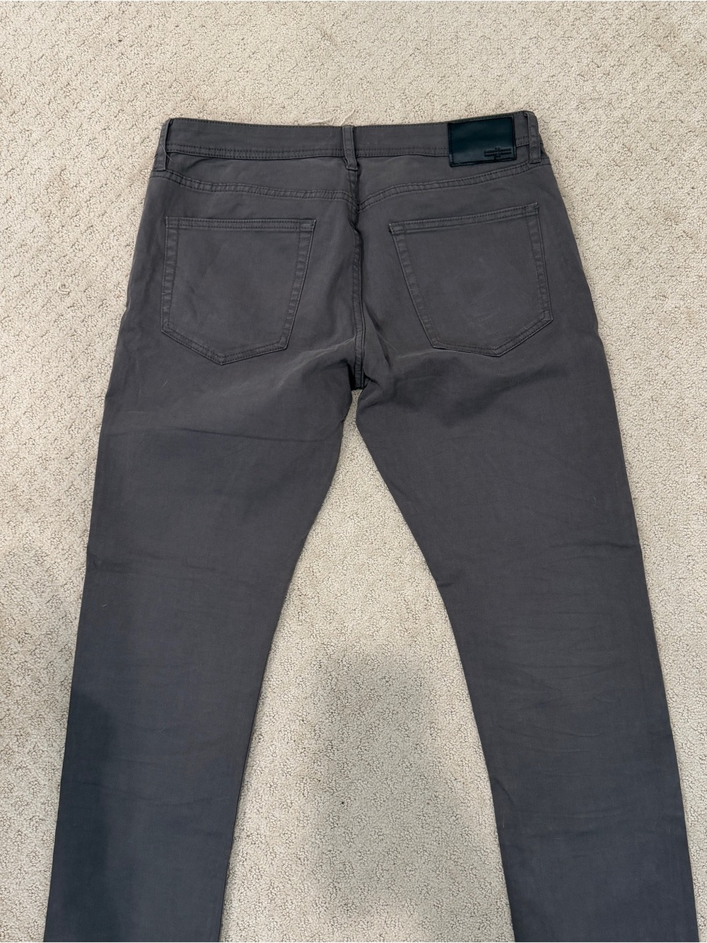 Men's Straight Fit Charcoal Gray Jeans - 34x32 - Picture 8 of 11